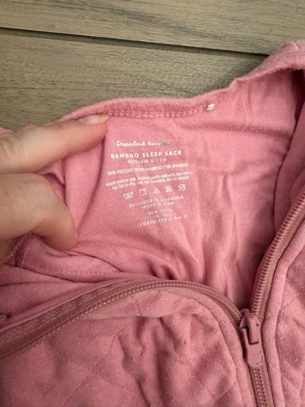 2 Dreamland Baby Quilted Pink Baby Sleep Sack with Front Zipper- 1 weight 1 non